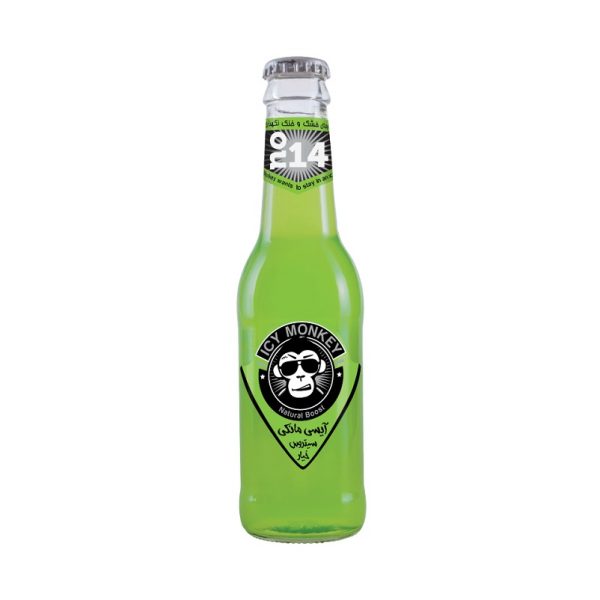 نوشیدنی گازدار سیتروس خیار آیسی مانکی شیشه ای 250 سی سی