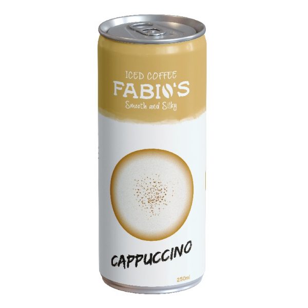 نوشیدنی قهوه سرد آماده با طعم کاپوچینو فابیوس 250 میلی لیتری