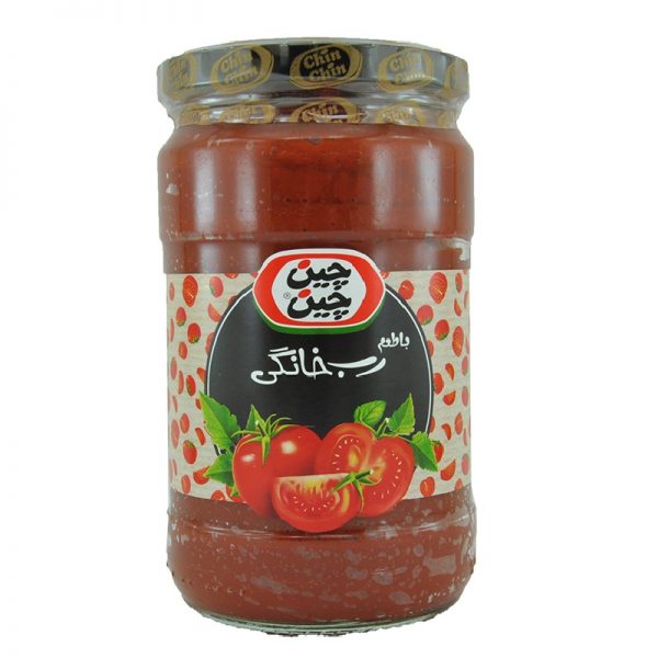 رب گوجه فرنگی ویژه طعم خانگی چین چین شیشه ای 710 گرمی